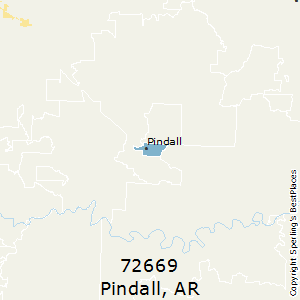 Pindall,Arkansas County Map