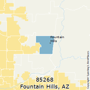 Fountain Hills Zip Code Map Best Places to Live in Fountain Hills (zip 85268), Arizona