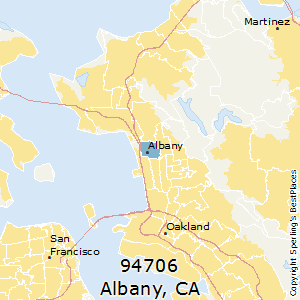 Albany,California County Map