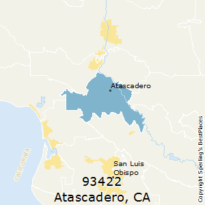 Atascadero,California County Map