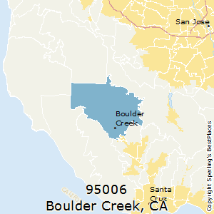 Boulder_Creek,California County Map