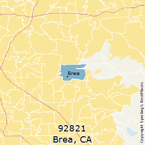 Brea,California County Map