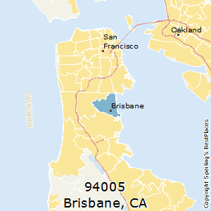 Brisbane,California County Map