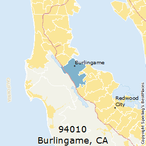 Burlingame,California County Map