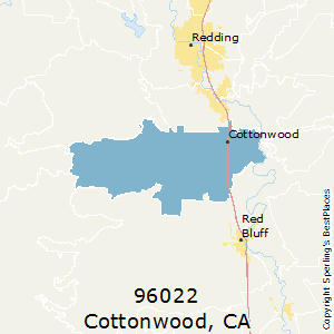 Cottonwood,California County Map