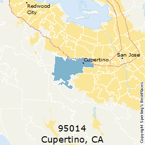 Cupertino,California County Map