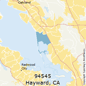 Hayward,California County Map