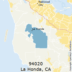 La_Honda,California County Map