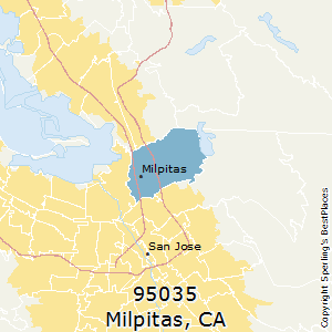 Milpitas Zip Code Map Best Places to Live in Milpitas (zip 95035), California