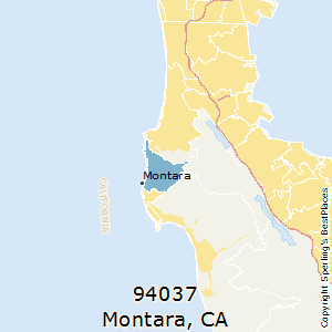 Montara,California County Map