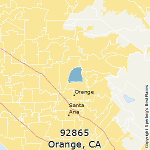 Orange,California County Map