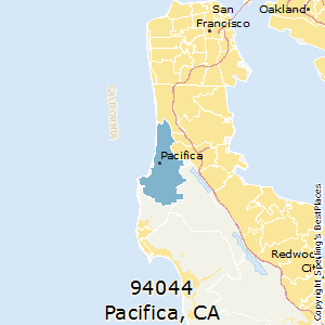 Pacifica,California County Map