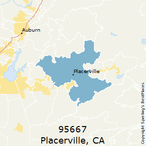 Placerville,California County Map
