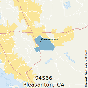 Pleasanton,California County Map