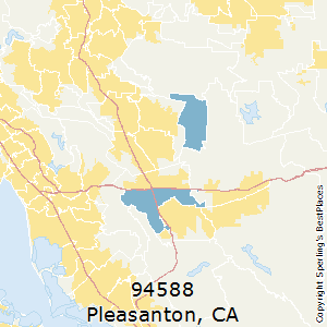 Pleasanton,California County Map
