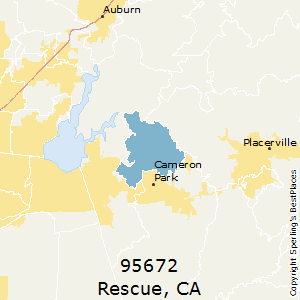 Rescue,California County Map