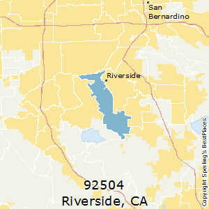 Riverside,California County Map