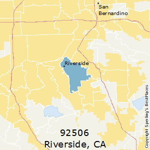 Riverside,California County Map