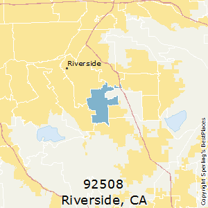 Riverside County Zip Code Map   CA Riverside 92508 