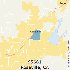 Roseville,California County Map