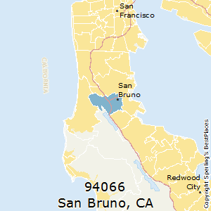 San_Bruno,California County Map