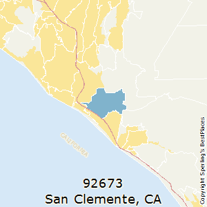 San_Clemente,California County Map