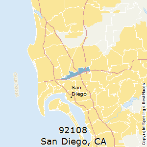 San_Diego,California County Map