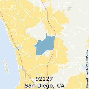 Zip Code 92127 Map Best Places to Live in San Diego (zip 92127), California