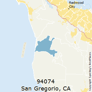San_Gregorio,California County Map