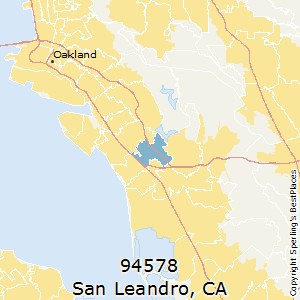 San_Leandro,California County Map