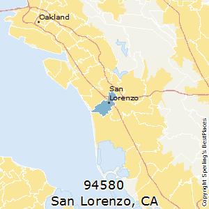 San_Lorenzo,California County Map