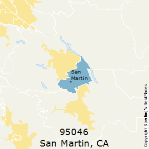 San_Martin,California County Map