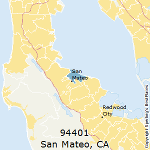 San_Mateo,California County Map