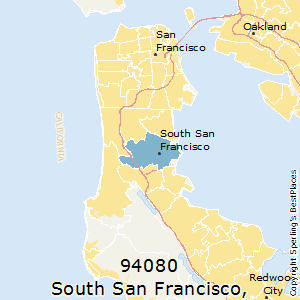 South_San_Francisco,California County Map