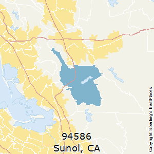 Sunol,California County Map