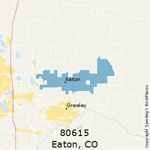 Eaton,Colorado(80615) Zip Code Map