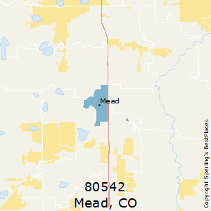 Mead,Colorado County Map