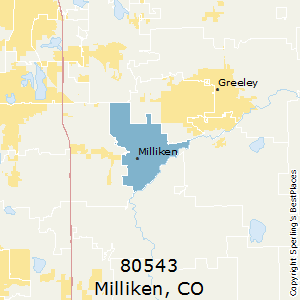 Milliken,Colorado County Map