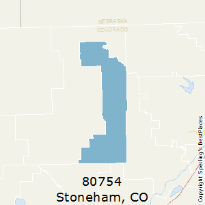 Stoneham,Colorado County Map