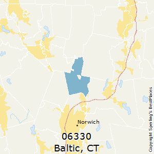 Baltic,Connecticut County Map