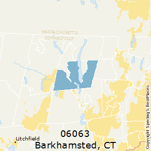 Barkhamsted,Connecticut County Map