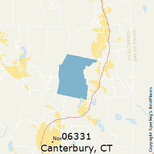 Canterbury,Connecticut County Map