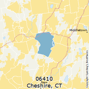 Cheshire,Connecticut County Map
