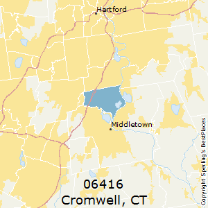 Cromwell,Connecticut County Map