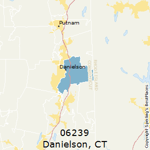 Danielson,Connecticut County Map