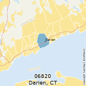 Darien,Connecticut County Map