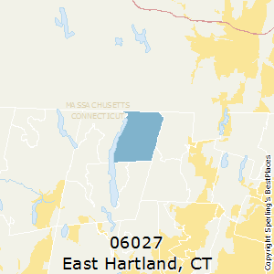 East_Hartland,Connecticut County Map