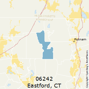 Eastford,Connecticut County Map