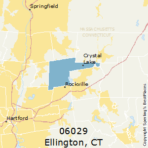 Ellington,Connecticut County Map