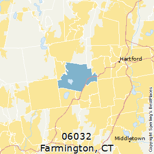 Farmington,Connecticut County Map